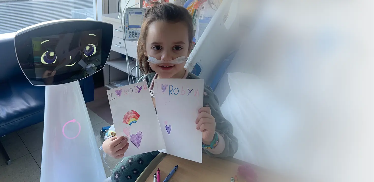 Robin the Robot with a Child